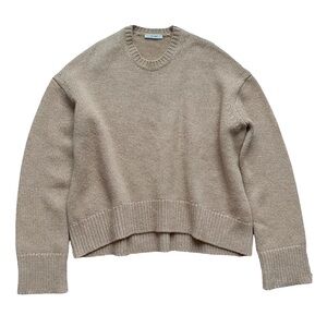 Phoebe Philo era Celine camel 100% cashmere crew neck sweater